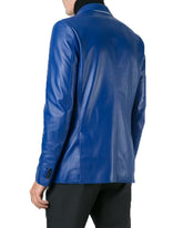 Men Genuine Leather Blazer Sport Coat 55